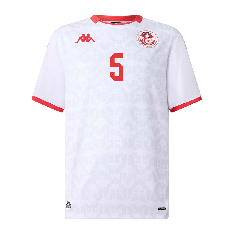 Ben Romdhane 5 Tunisia National Team 2026 Away Jersey - White, Men