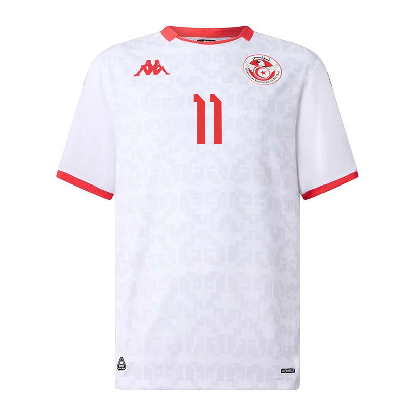 Ismael Gharbi 11 Tunisia National Team 2026 Away Jersey - White, Men