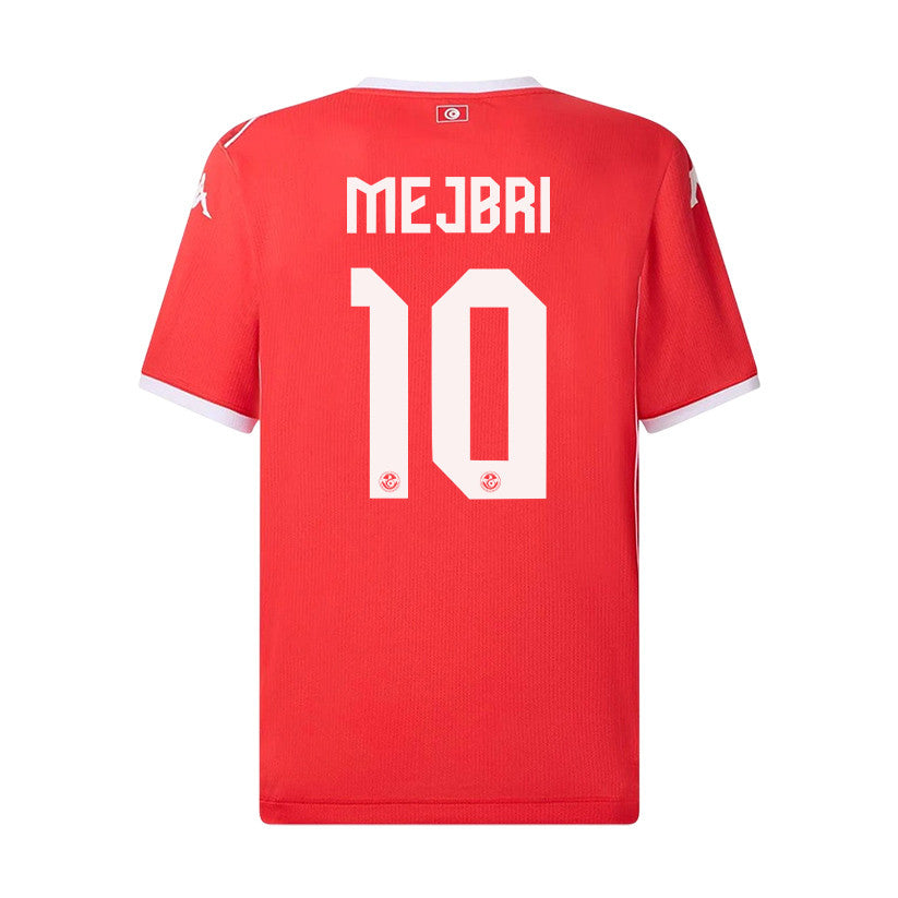Hannibal Mejbri 10 Youth Tunisia National Team 2026 Home Jersey - Red