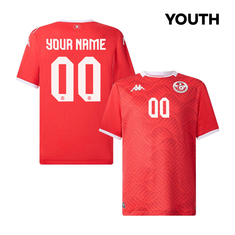 Tunisia National Team 2026 Youth Personalized Home Jersey - Red