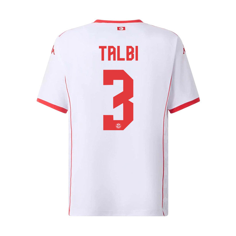 Montassar Talbi 3 Youth Tunisia National Team 2026 Away Jersey - White
