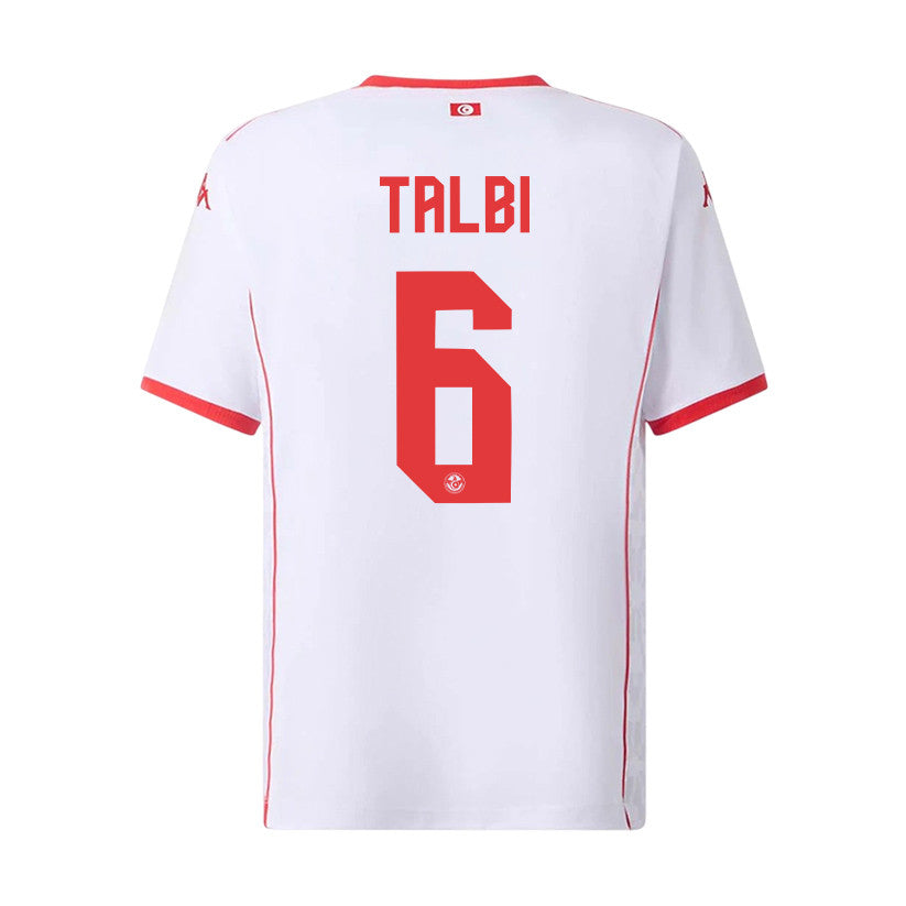 Dylan Bronn 6 Youth Tunisia National Team 2026 Away Jersey - White