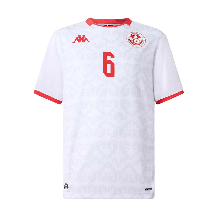 Dylan Bronn 6 Youth Tunisia National Team 2026 Away Jersey - White