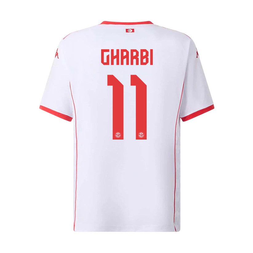 Ismael Gharbi 11 Youth Tunisia National Team 2026 Away Jersey - White