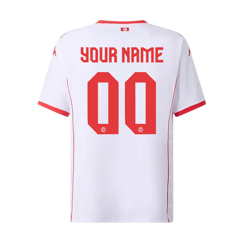 Tunisia National Team 2026 Youth Personalized Away Jersey - White