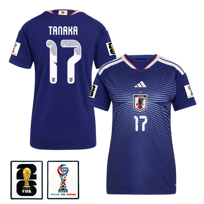 Ao Tanaka 17 Japan National Team 2026 Women's Home Jersey - Blue