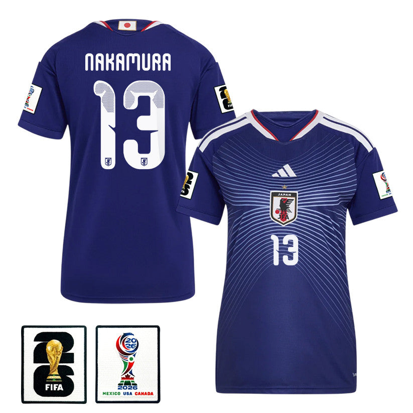 Keito Nakamura 13 Japan National Team 2026 Women's Home Jersey - Blue
