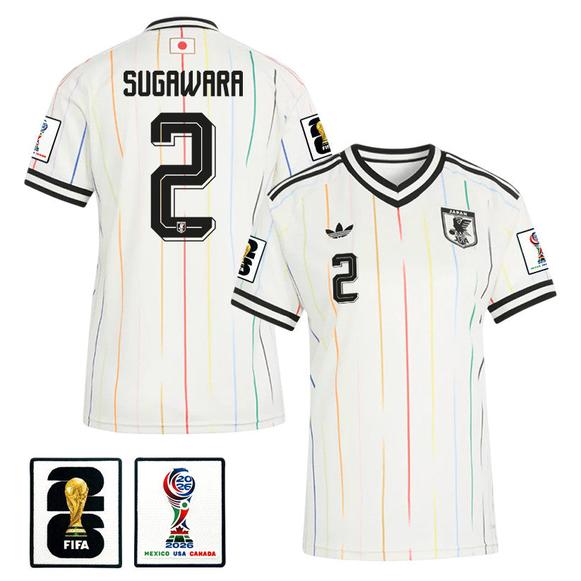 Yukinari Sugawara 2 Women's Japan National Team 2026 Away Jersey - Off White