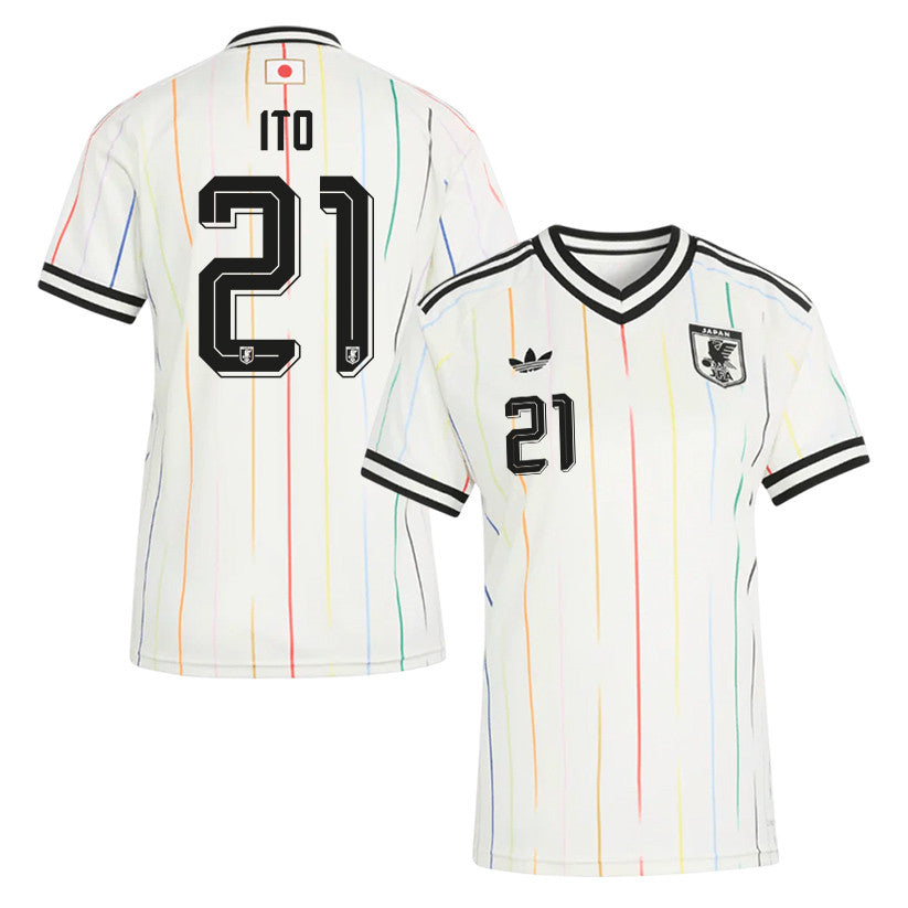 Hiroki Ito 21 Women's Japan National Team 2026 Away Jersey - Off White