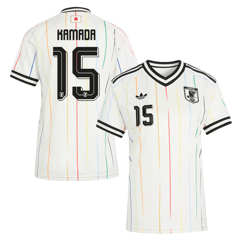 Daichi Kamada 15 Women's Japan National Team 2026 Away Jersey - Off White