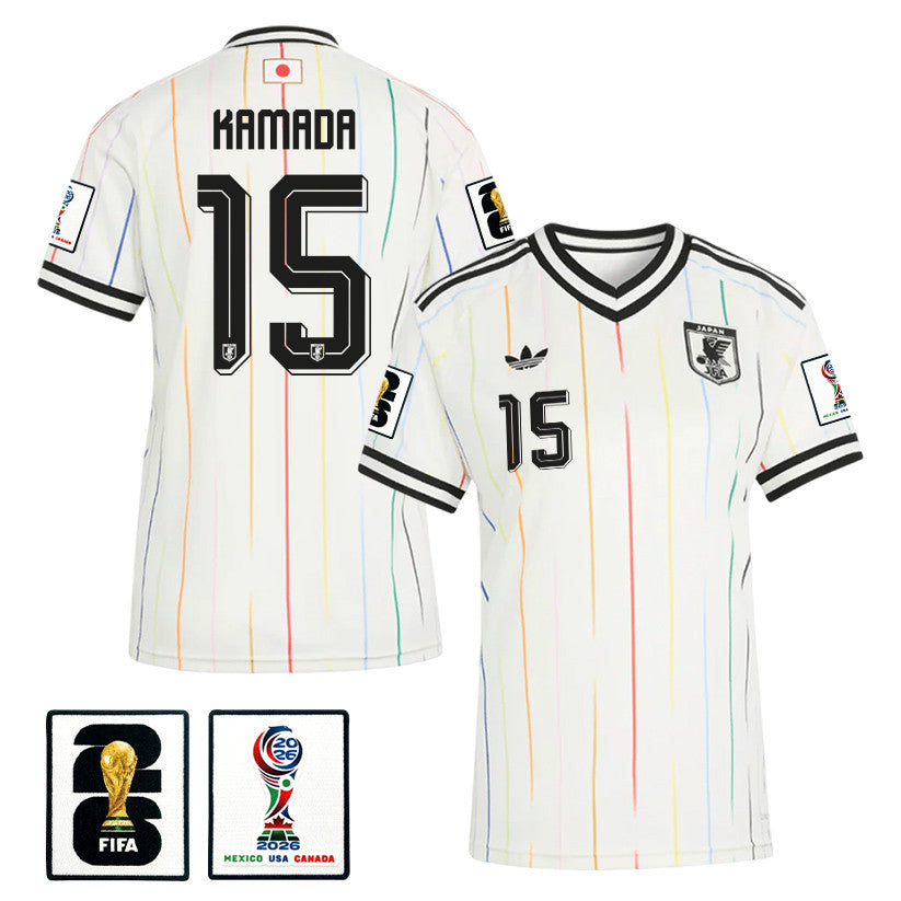 Daichi Kamada 15 Women's Japan National Team 2026 Away Jersey - Off White