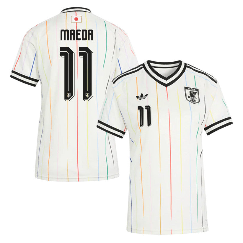 Daizen Maeda 11 Women's Japan National Team 2026 Away Jersey - Off White