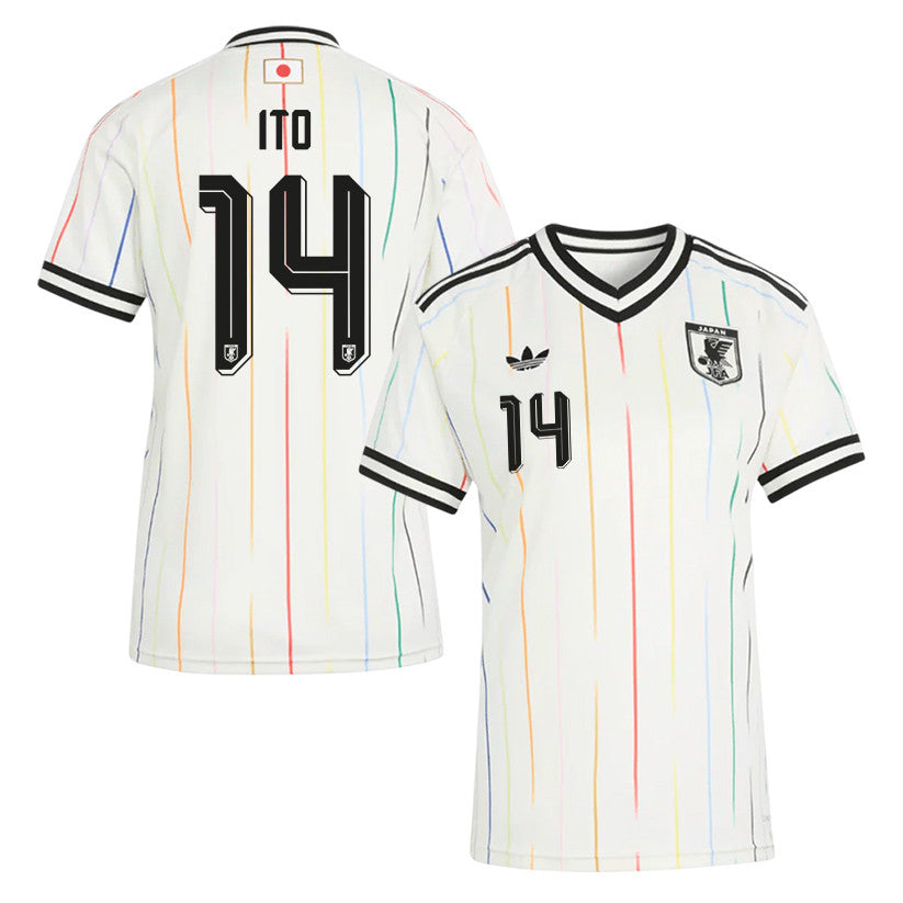 Junya Ito 14 Women's Japan National Team 2026 Away Jersey - Off White