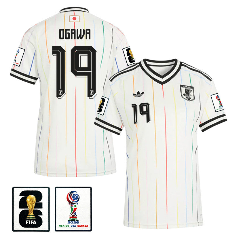 Koki Ogawa 19 Women's Japan National Team 2026 Away Jersey - Off White