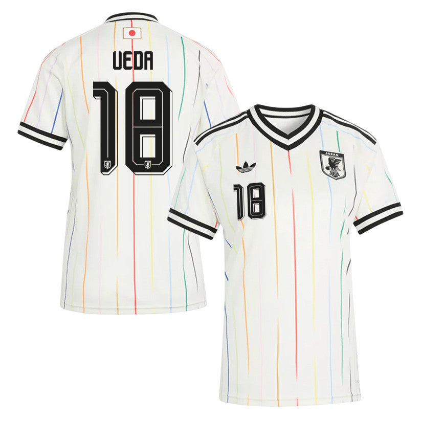 Ayase Ueda 18 Women's Japan National Team 2026 Away Jersey - Off White