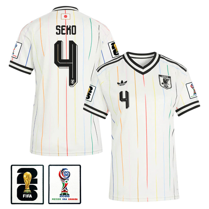 Ayumu Seko 4 Women's Japan National Team 2026 Away Jersey - Off White