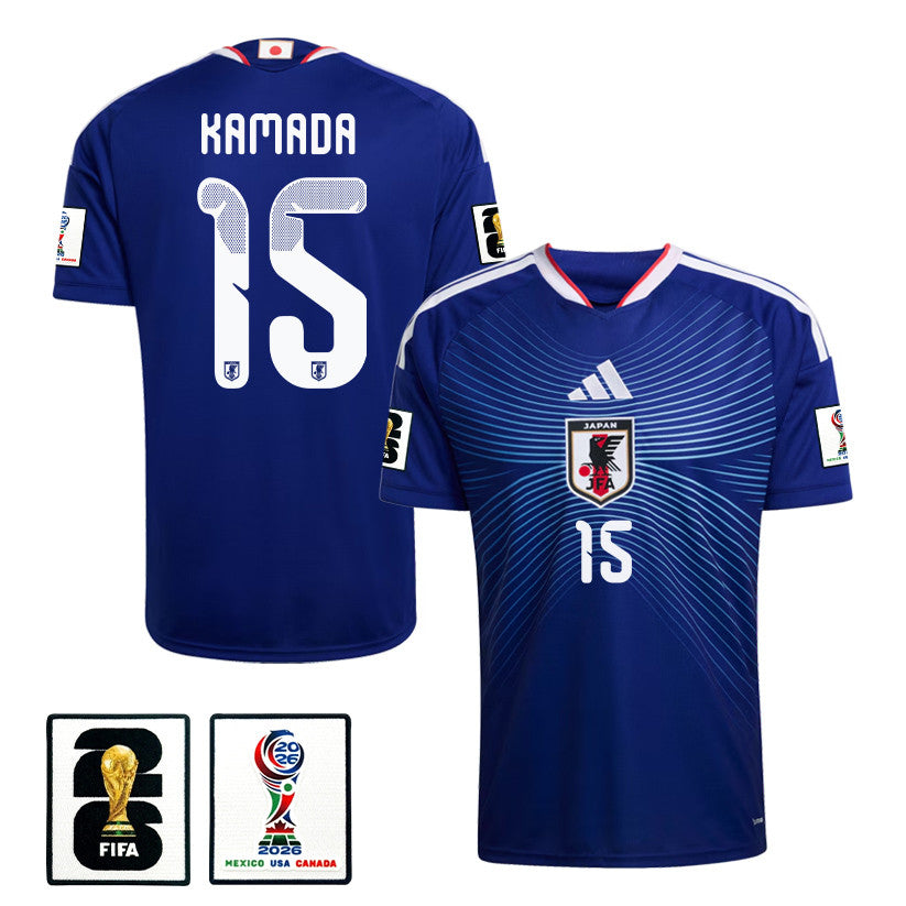 Daichi Kamada 15 Japan National Team 2026 Home Jersey - Blue, Men