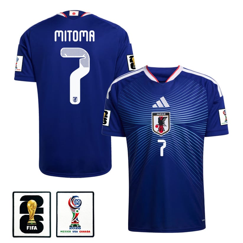 Kaoru Mitoma 7 Japan National Team 2026 Home Jersey - Blue, Men