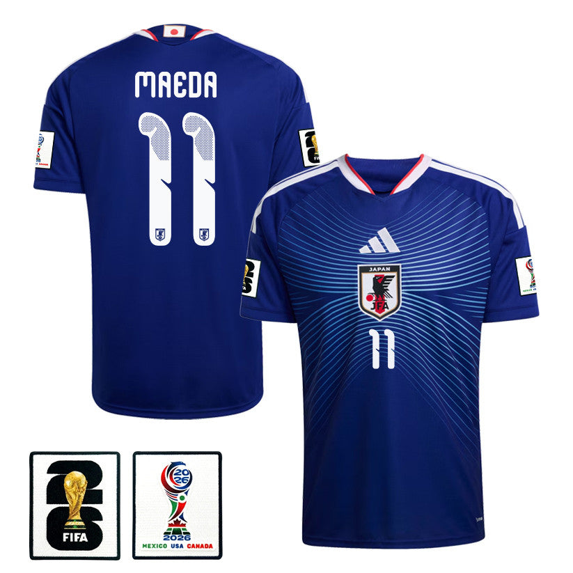 Daizen Maeda 11 Japan National Team 2026 Home Jersey - Blue, Men