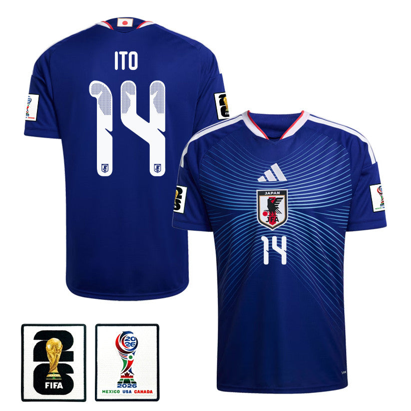 Junya Ito 14 Japan National Team 2026 Home Jersey - Blue, Men
