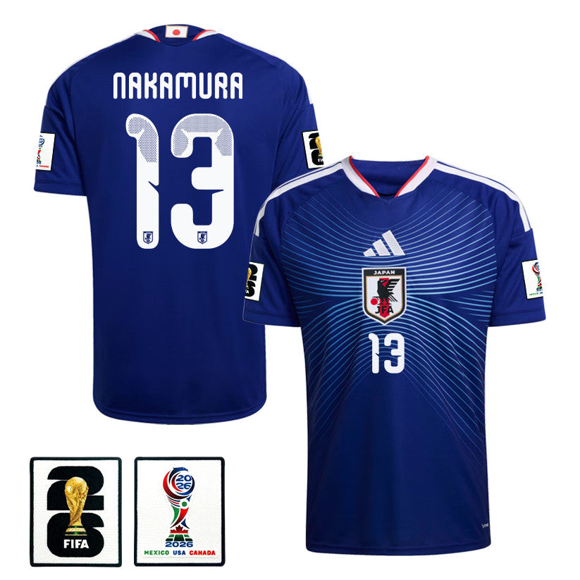 Keito Nakamura 13 Japan National Team 2026 Home Jersey - Blue, Men