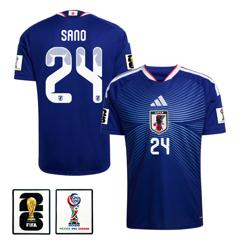 Kaishu Sano 24 Japan National Team 2026 Home Jersey - Blue, Men