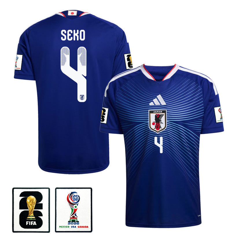 Ayumu Seko 4 Japan National Team 2026 Home Jersey - Blue, Men