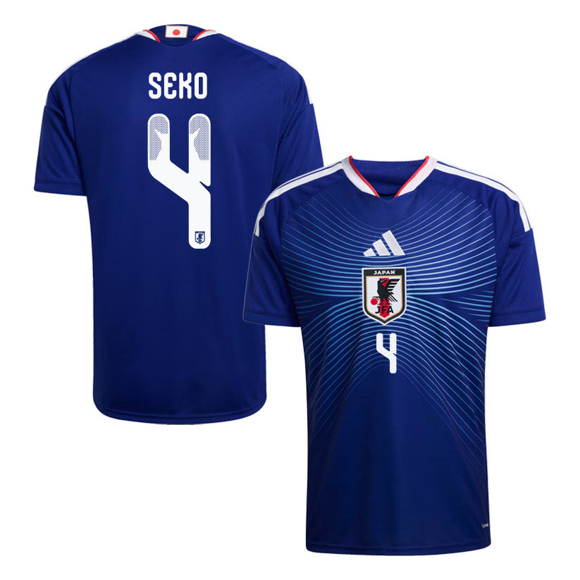 Ayumu Seko 4 Japan National Team 2026 Home Jersey - Blue, Men