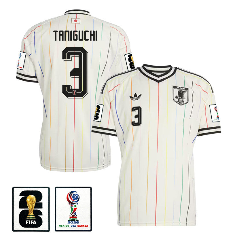 Shogo Taniguchi 3 Japan National Team 2026 Away Jersey - Off White, Men