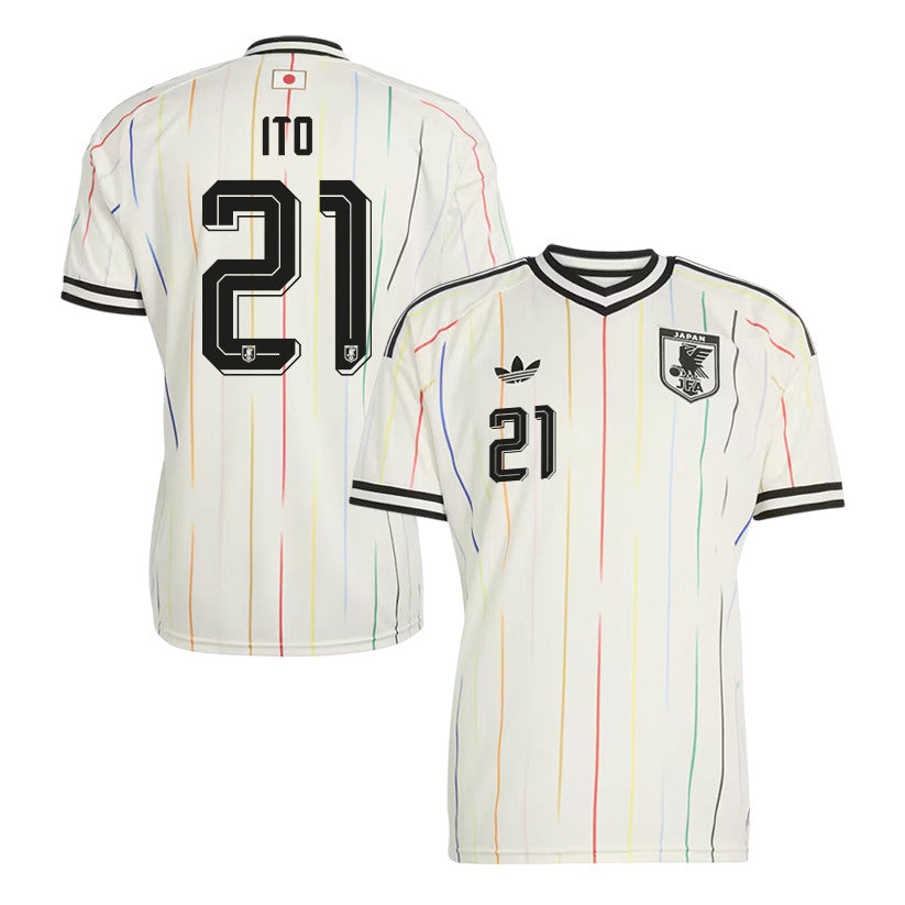 Hiroki Ito 21 Japan National Team 2026 Away Jersey - Off White, Men