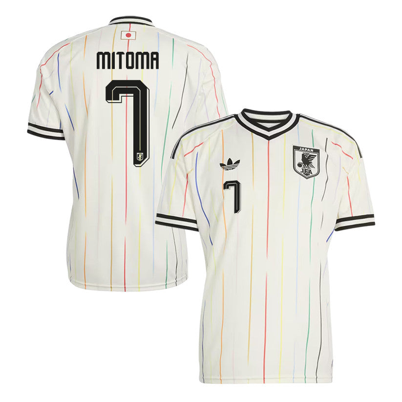 Kaoru Mitoma 7 Japan National Team 2026 Away Jersey - Off White, Men