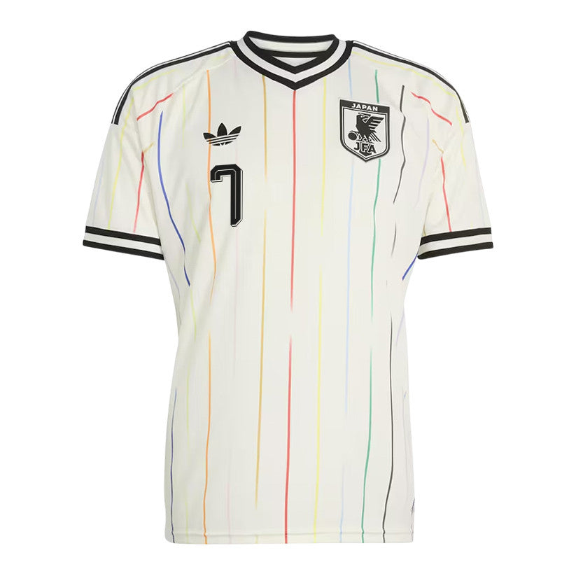 Kaoru Mitoma 7 Japan National Team 2026 Away Jersey - Off White, Men