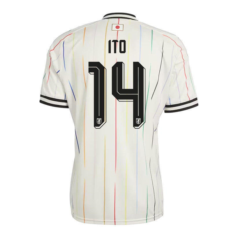 Junya Ito 14 Japan National Team 2026 Away Jersey - Off White, Men