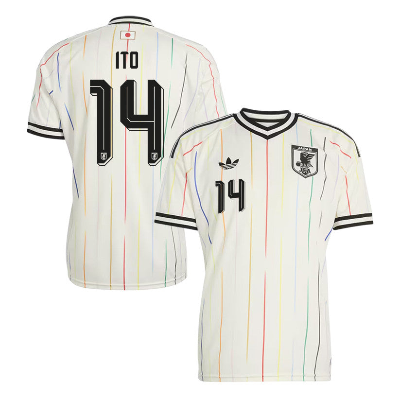 Junya Ito 14 Japan National Team 2026 Away Jersey - Off White, Men