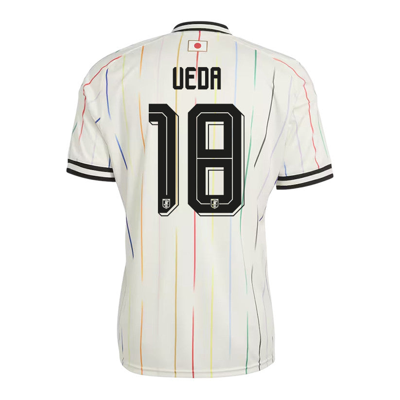 Ayase Ueda 18 Japan National Team 2026 Away Jersey - Off White, Men