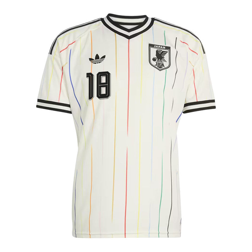 Ayase Ueda 18 Japan National Team 2026 Away Jersey - Off White, Men