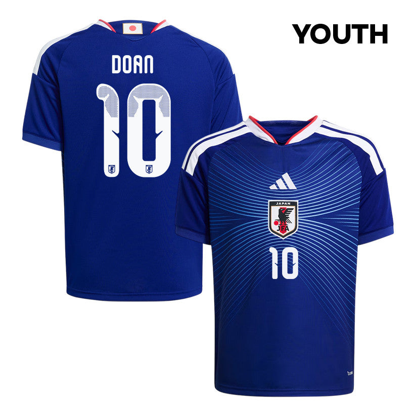 Ritsu Doan 10 Youth Japan National Team 2026 Home Jersey - Blue