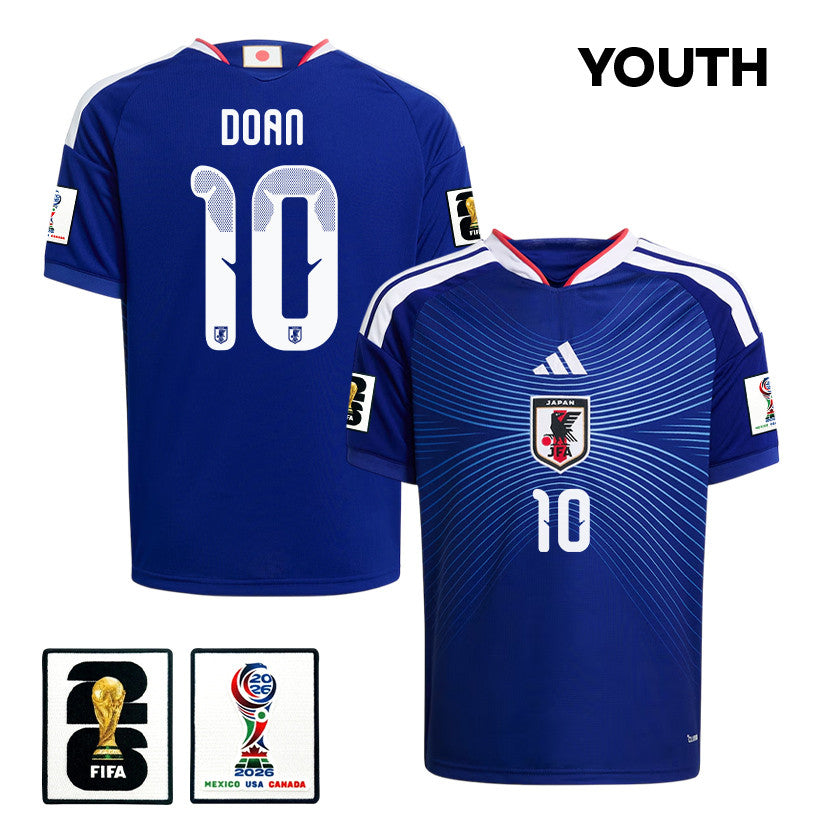 Ritsu Doan 10 Youth Japan National Team 2026 Home Jersey - Blue