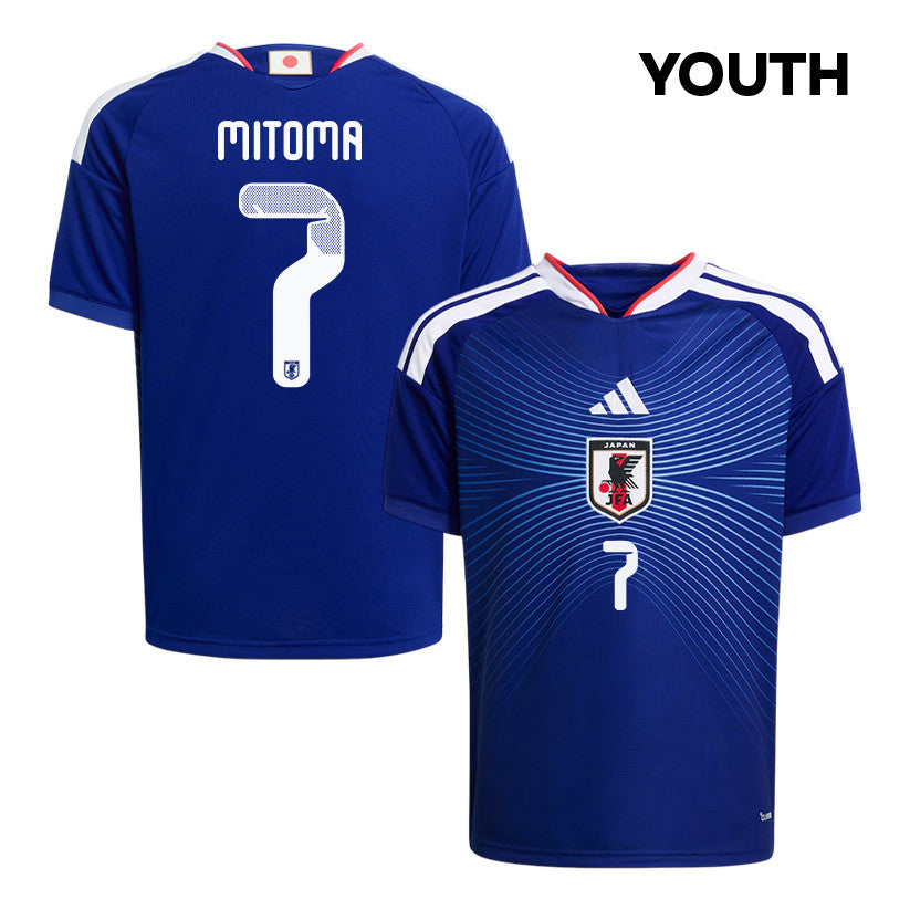 Kaoru Mitoma 7 Youth Japan National Team 2026 Home Jersey - Blue