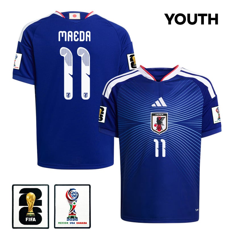 Daizen Maeda 11 Youth Japan National Team 2026 Home Jersey - Blue