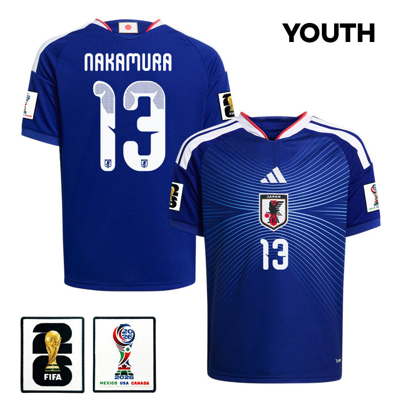 Keito Nakamura 13 Youth Japan National Team 2026 Home Jersey - Blue