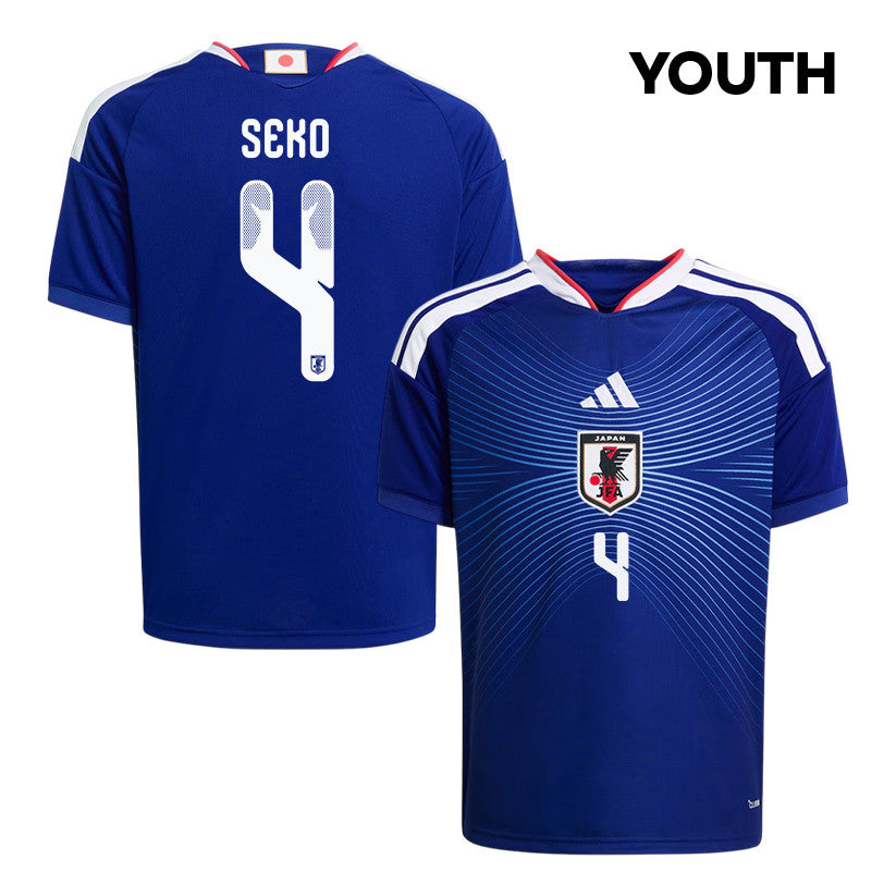 Ayumu Seko 4 Youth Japan National Team 2026 Home Jersey - Blue