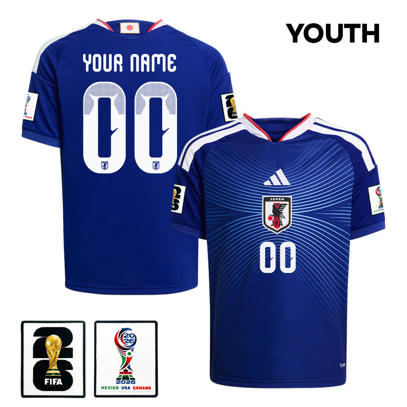 Japan National Team 2026 Youth Personalized Home Jersey - Blue