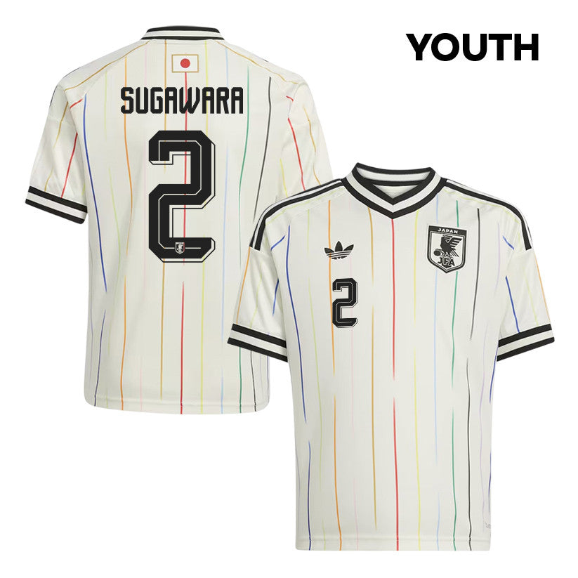 Yukinari Sugawara 2 Youth Japan National Team 2026 Away Jersey - Off White