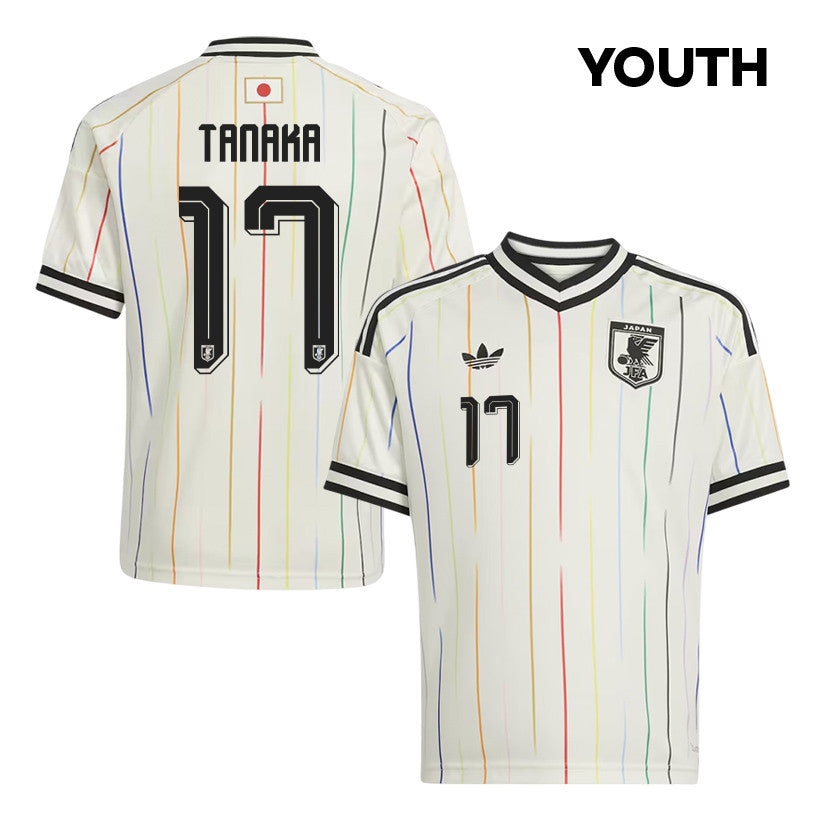 Ao Tanaka 17 Youth Japan National Team 2026 Away Jersey - Off White