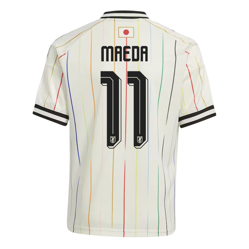 Daizen Maeda 11 Youth Japan National Team 2026 Away Jersey - Off White