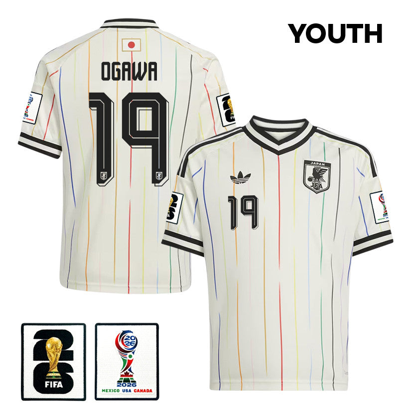 Koki Ogawa 19 Youth Japan National Team 2026 Away Jersey - Off White