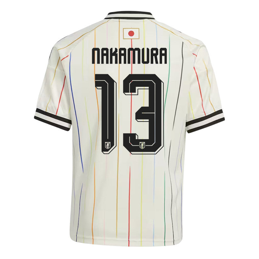Keito Nakamura 13 Youth Japan National Team 2026 Away Jersey - Off White