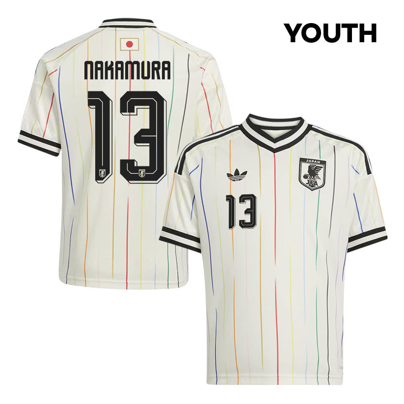Keito Nakamura 13 Youth Japan National Team 2026 Away Jersey - Off White