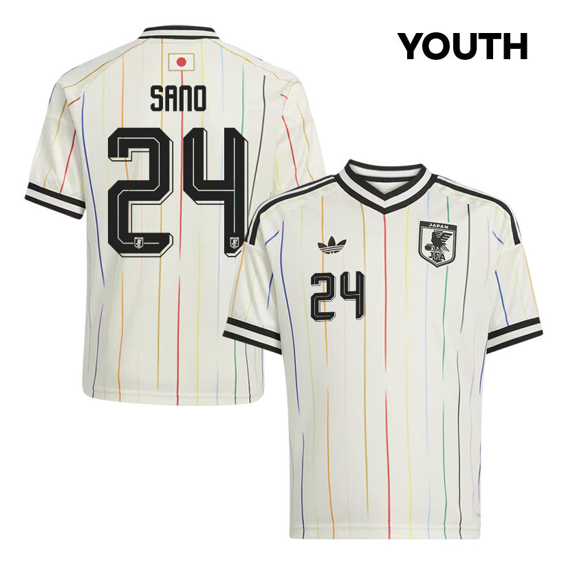 Kaishu Sano 24 Youth Japan National Team 2026 Away Jersey - Off White